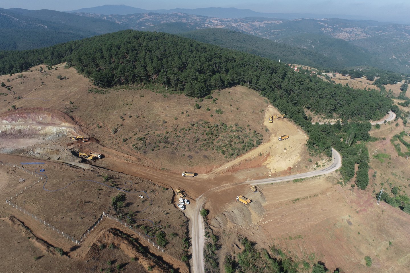 Kütahya Tavşanlı Altın Madeni Dekapaj İşleri ve Ulaşım Yolu Deplasesi